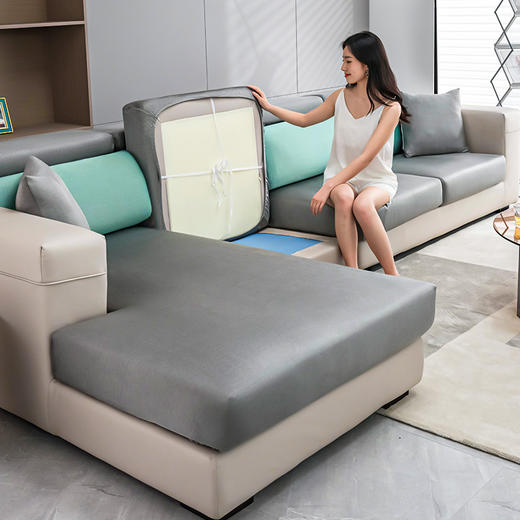 夏季轻奢风冰丝沙发套套全包万能弹力套防猫抓沙发套罩笠现代高端 商品图0