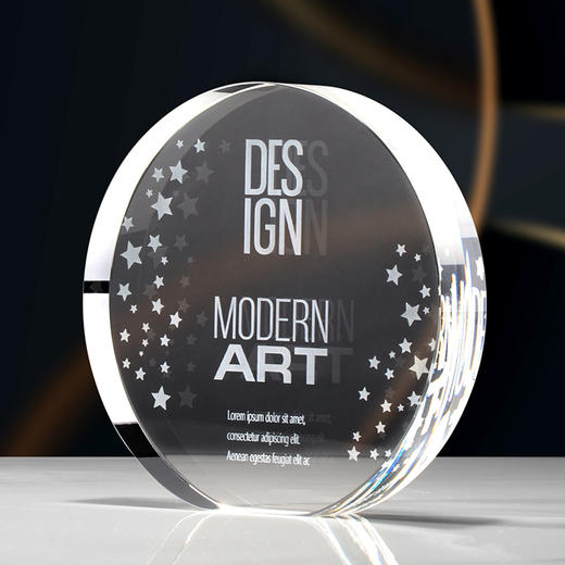创意水晶奖杯定制奖杯定做五角星比赛冠军荣誉颁奖牌制作纪念品 商品图2