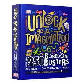 想像无限 英文原版 Unlock Your Imagination 解锁你的想象力DK儿童科普绘本  附跳棋游戏制作板游戏书 英文版进口原版英语书籍