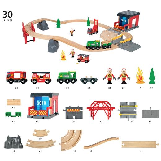 BRIO 声光救援消防署轨道豪华套装BROC33817 商品图3
