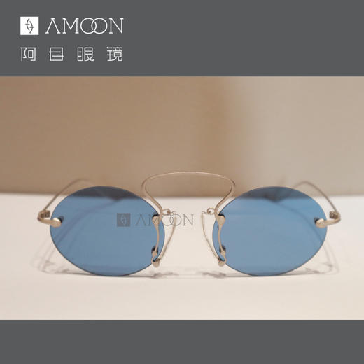 阿目& RIGARDS 无框椭圆镜片夸张的鼻梁设计 商品图0