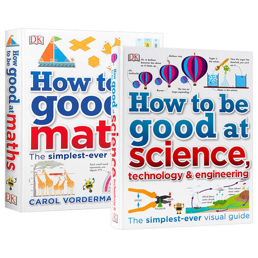 DK图解数学科学 学业辅导2册 英文原版 How to Be Good at Maths Science 儿童stem创新思维培养 小学生英语教材教辅指南 英文版 商品图0