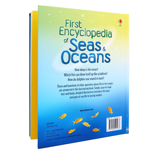 海洋百科全书 英文原版 First Encyclopedia of Seas and Oceans 海洋生物启蒙认知 英文版儿童科普百科 进口原版英语书籍 商品图1