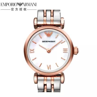 Armani阿玛尼旗舰店腕表女小众轻奢小巧小表盘石英女士手表情人节生日礼物-AR1764 商品图0