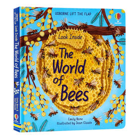 看里面系列之探索蜜蜂 英文原版绘本 Look Inside the World of Bees 翻翻书 尤斯伯恩 儿童科普百科书 英文版进口英语书