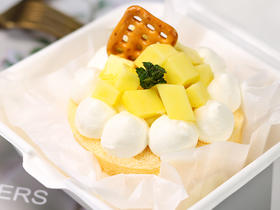 芒果原味便当蛋糕-国产动物奶油