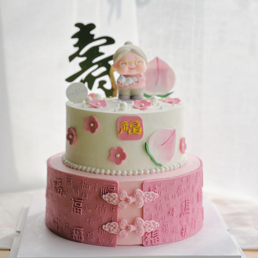 福桃祝寿 · 奶油蛋糕 商品图0