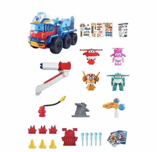 Super Wings超级飞侠 愿望守护者-大勇 声光弹变形消防车 103292 商品图2