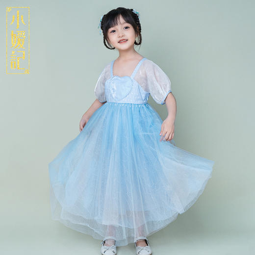 【非质量问题不退换】小嫒記春夏新款女童汉服国风中式时装周走秀款——兰心襦裙 商品图2