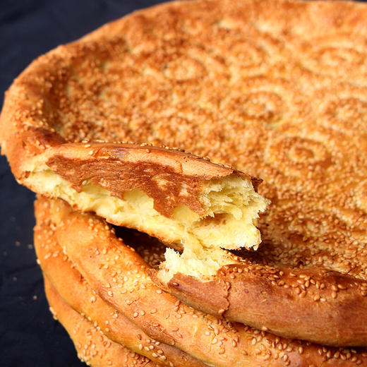 新疆手工大馕  芝麻味/皮牙子味 6个装 商品图1