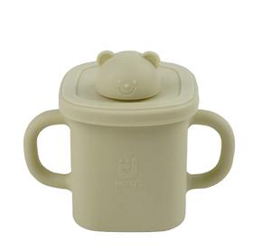 韩国进口modui硅胶儿童学饮杯防漏防摔儿童直饮杯350ml