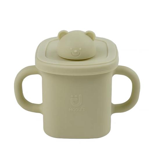 韩国进口modui硅胶儿童学饮杯防漏防摔儿童直饮杯350ml 商品图0