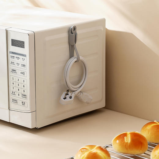 FaSoLa收纳理线器充电线绕线器有线耳机整理硅胶扎带网线束线绑带多功能手机线电源线集线器固定卡扣缠绕带 商品图5