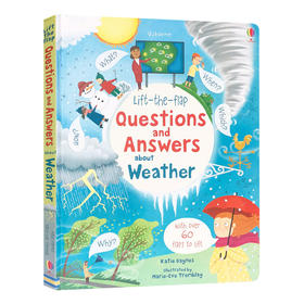 你问我答科普翻翻书系列 天气 英文原版 Lift the Flap Questions and Answers Weather 少儿认知科普绘本 英文版英语百科知识启蒙
