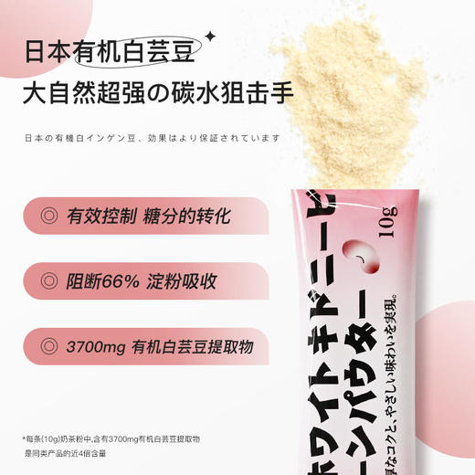 【燃脂奶茶抗糖享瘦】日本雅瑞斯Yaris白芸豆燃脂奶茶冲泡饮用白芸豆+益生菌+左旋肉碱阻糖控油加速燃脂夏季享瘦好身材 商品图3