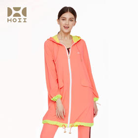 台湾HOII/后益 长版抽绳束口连帽外套[D类]