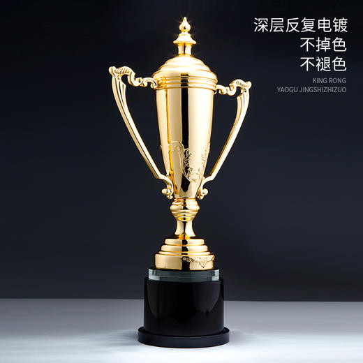 冠军奖杯定做创意镀金金属奖杯定做制作刻字跆拳道武术体育比赛奖 商品图2