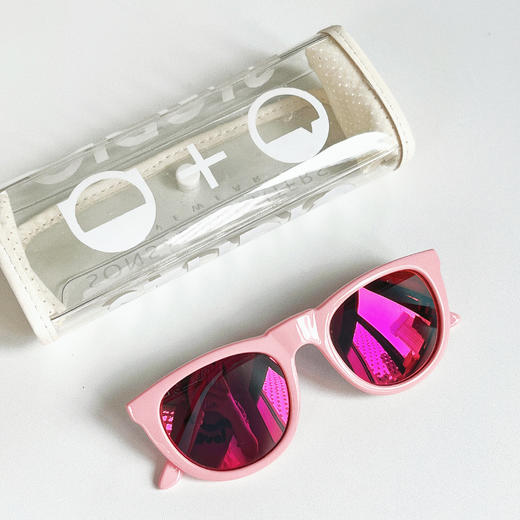 【已下架】尚儿多加拿大儿童太阳镜 粉色/红色 .潮快闪[福利品] 商品图0