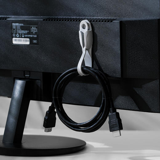 FaSoLa收纳理线器充电线绕线器有线耳机整理硅胶扎带网线束线绑带多功能手机线电源线集线器固定卡扣缠绕带 商品图3