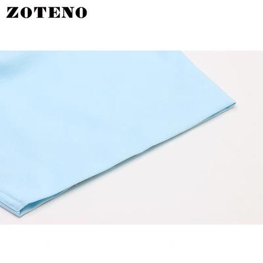 左天奴/ZOTENO 夏季短袖衬衫男高档修身商务正装免烫衬衣A2D038 商品图4