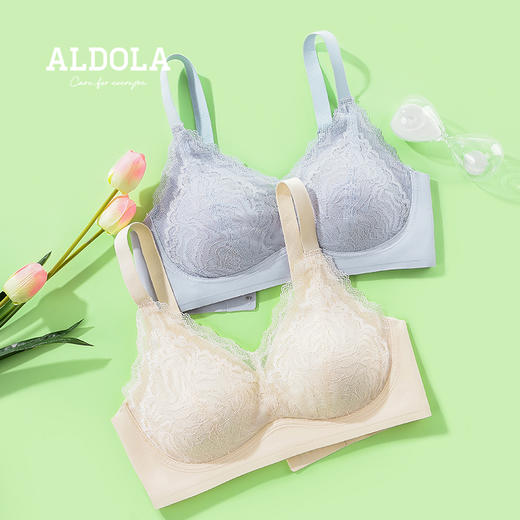 雅黛丽内衣女小胸聚拢美背夏季薄款文胸新款2022无痕无钢圈胸罩女 商品图4