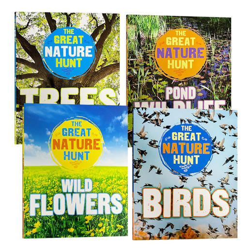 自然狩猎系列4册 英文原版 The Great Nature Hunt 4 Copy 小学自然教育科普绘本 英文版 进口英语书籍 商品图0