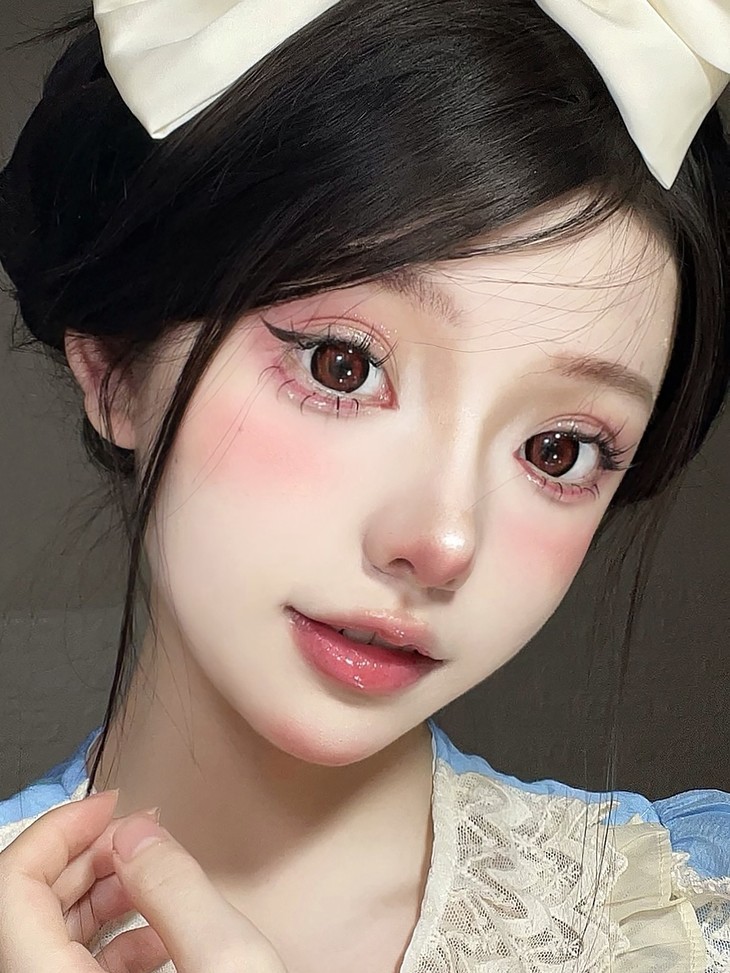 Hanawink年抛隐形眼镜 酒渍杨梅14.5mm 1副/2片-VVCON美瞳商城20