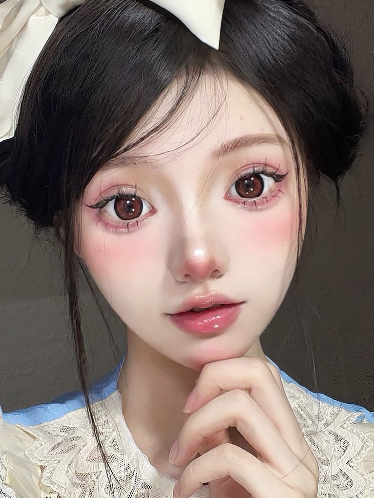 Hanawink年抛隐形眼镜 酒渍杨梅14.5mm 1副/2片-VVCON美瞳商城22