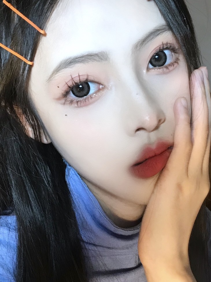 Hanawink年抛隐形眼镜 溏心露珠14.5mm 1副/2片-VVCON美瞳商城10