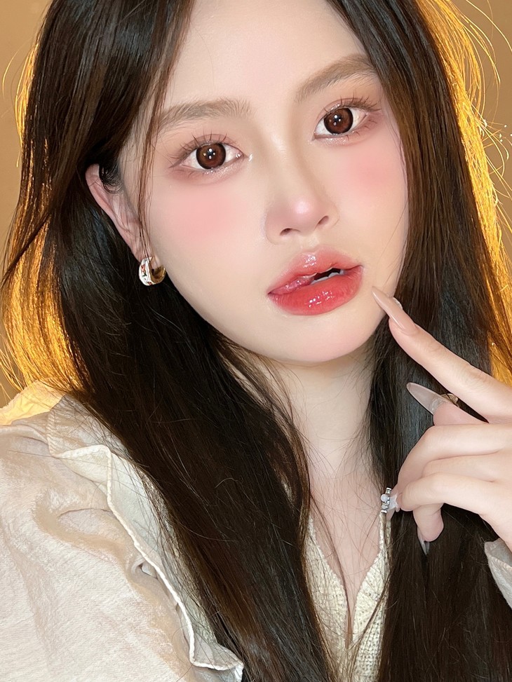 Hanawink年抛隐形眼镜 酒渍杨梅14.5mm 1副/2片-VVCON美瞳商城11