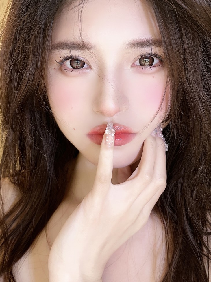 Hanawink年抛隐形眼镜 酒渍杨梅14.5mm 1副/2片-VVCON美瞳商城14