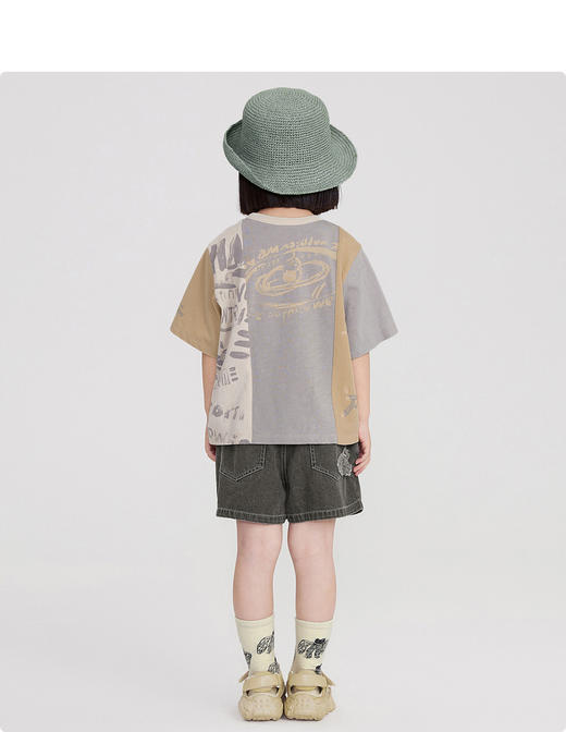 江南布衣童 22年夏装新款 短袖T恤   1M5113050 商品图8