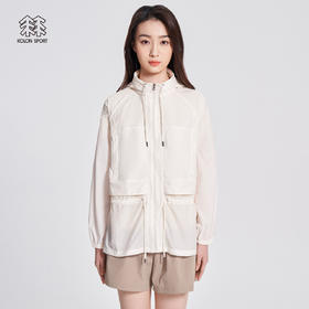 KOLONSPORT可隆皮肤衣女款户外防晒UPF50+运动上衣夹克外套LKJK2MT608