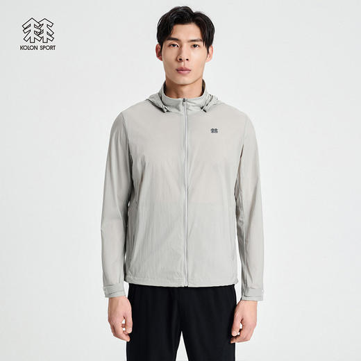 KOLONSPORT可隆皮肤衣男款防风外套防泼水风衣轻量透汽户外休闲衣LHJK2MN125 商品图2