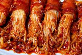 孜然培根金针菇 