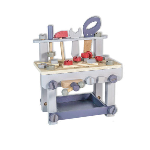 德国EverEarth工具台 木制拼装积木 男孩玩具 可组装拆卸玩具敲打 商品图4