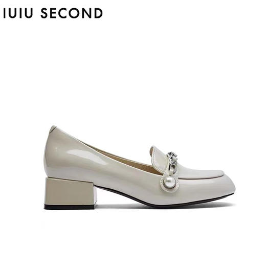 IUIU SECOND春夏时尚金属饰扣矮跟皮鞋  U21CM36181 商品图2
