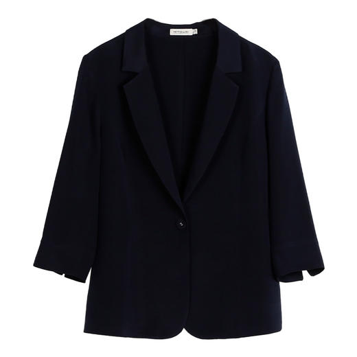 METTE2022年夏季新品女士西服外套职场通勤桑蚕丝小西装休闲外套 商品图7