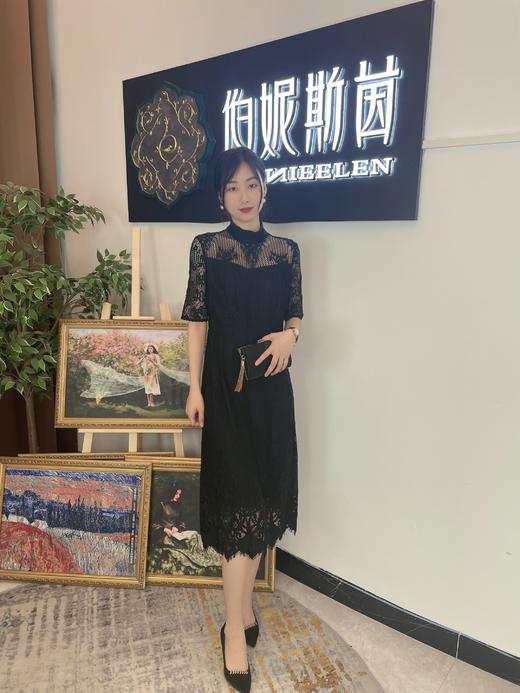 2S5921漆黑连衣裙 商品图0