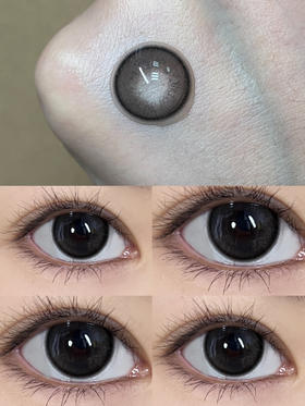 日抛新 Chonos 小黑柴 14.2 自然黑灰