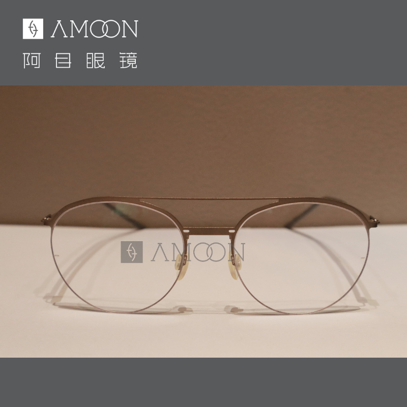 阿目&markusT 纤细圆框双梁