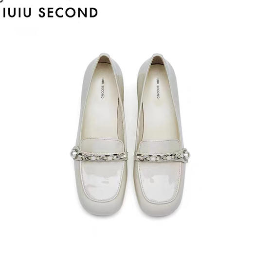 IUIU SECOND春夏时尚金属饰扣矮跟皮鞋  U21CM36181 商品图4