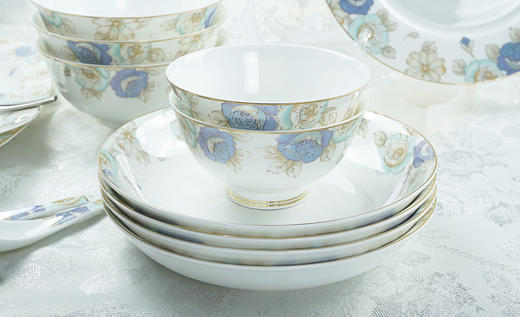 凡瑞斯骨瓷中餐具花无缺8人用32头 商品图6