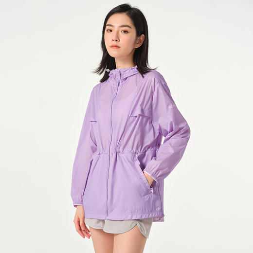 探路者防晒衣女22年春夏新款户外亲肤防晒服加大帽檐UPF40+防紫外线皮肤衣TAZK82518 商品图4