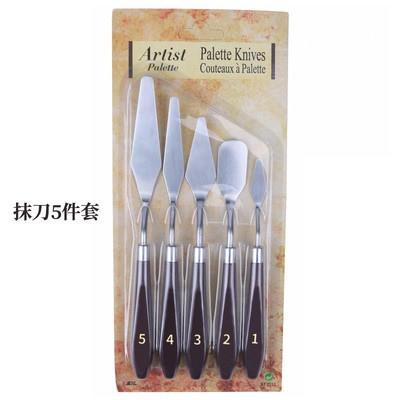 不锈钢抹刀五件套 烘焙奶油刮刀抹刀装饰用刀 5件套 商品图3