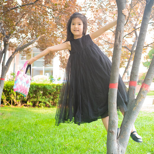 女童公主裙夏装连衣裙可爱洋气礼服限定小黑裙子 商品图1