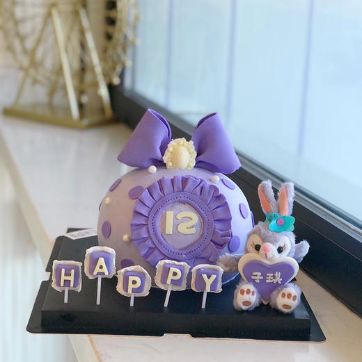 翻糖蝴蝶结小兔蛋糕（提前2天预定） 商品图0