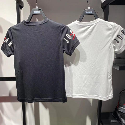 乔丹童衣乔丹夏男童纯色修身运动速干短袖T恤半袖JD2222005 商品图3
