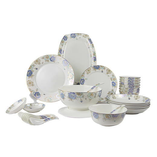 凡瑞斯骨瓷中餐具花无缺8人用32头 商品图0