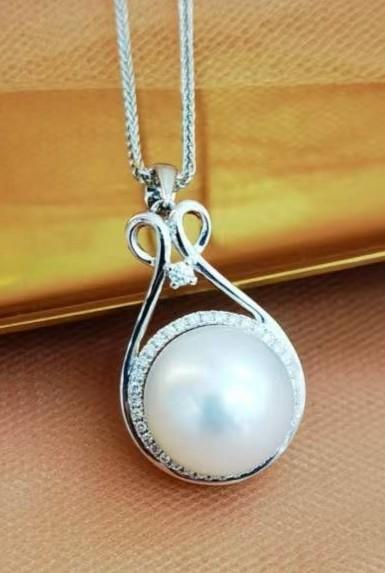 1F金鸿珍珠      澳白珍珠吊坠 商品图0